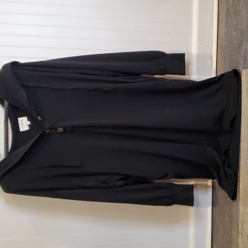 Lou & Grey Signature Soft Button Hood Dress w/Pockets  Large